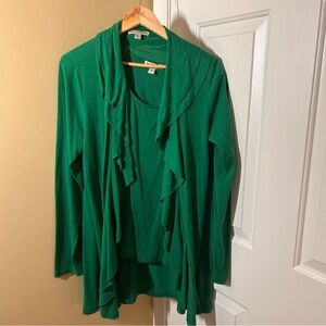 Green Women's Tunic Twin Set